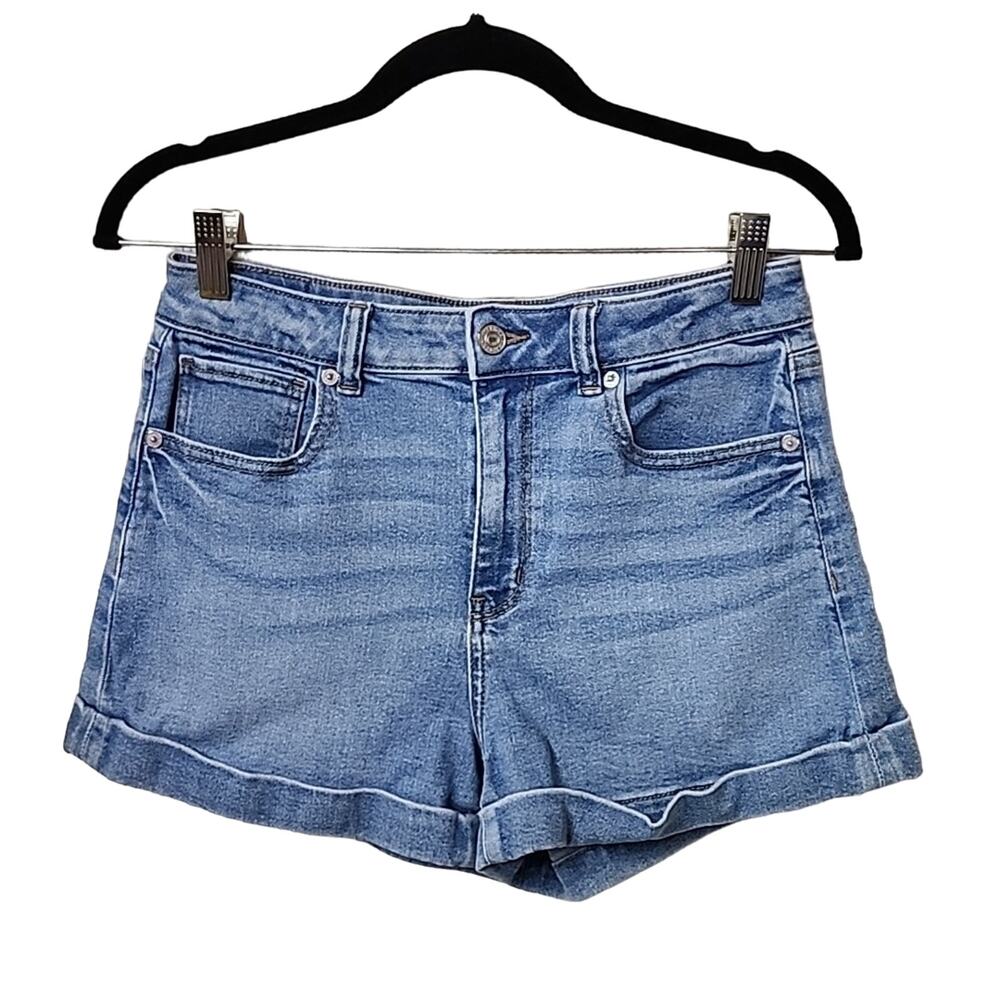 American Eagle Stretch Mom Short Jean Shorts Womens Size 4